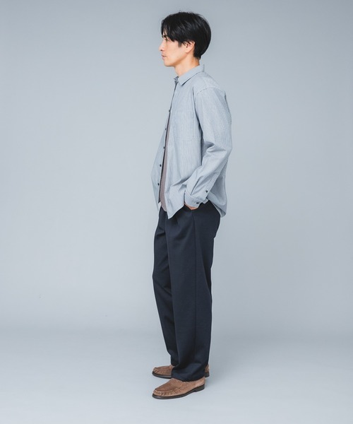 URBAN RESEARCH ROSSO MEN(アーバンリサーチロッソメン)の「『セットアップ対応/防シワ』 ウールジャージーストレートスラックス(その他パンツ・メンズ・ブラック/グレー/ネイビー・SMALL/MEDIUM/LARGE/X-LARGE)」の8枚目の写真