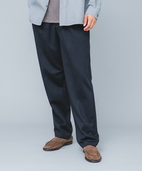 URBAN RESEARCH ROSSO MEN(アーバンリサーチロッソメン)の「『セットアップ対応/防シワ』 ウールジャージーストレートスラックス(その他パンツ・メンズ・ブラック/グレー/ネイビー・SMALL/MEDIUM/LARGE/X-LARGE)」の4枚目の写真