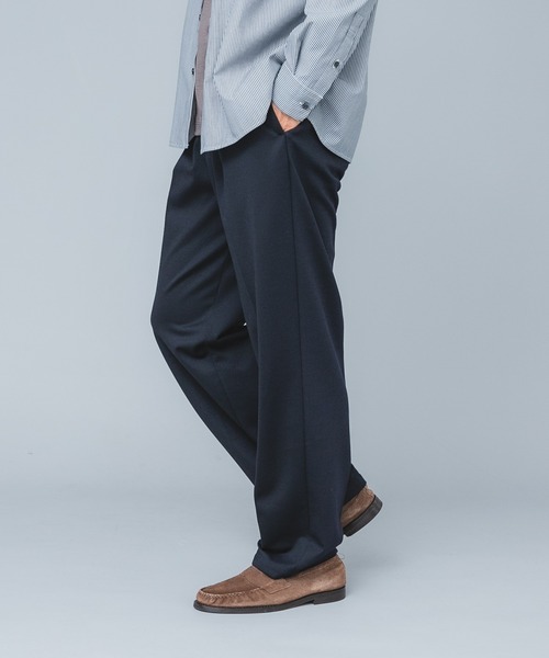 URBAN RESEARCH ROSSO MEN(アーバンリサーチロッソメン)の「『セットアップ対応/防シワ』 ウールジャージーストレートスラックス(その他パンツ・メンズ・ブラック/グレー/ネイビー・SMALL/MEDIUM/LARGE/X-LARGE)」の5枚目の写真