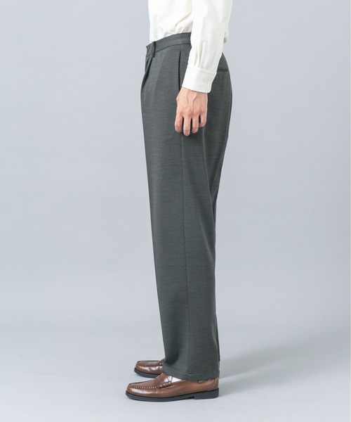 URBAN RESEARCH ROSSO MEN(アーバンリサーチロッソメン)の「『セットアップ対応/防シワ』 ウールジャージーストレートスラックス(その他パンツ・メンズ・ブラック/グレー/ネイビー・SMALL/MEDIUM/LARGE/X-LARGE)」の10枚目の写真