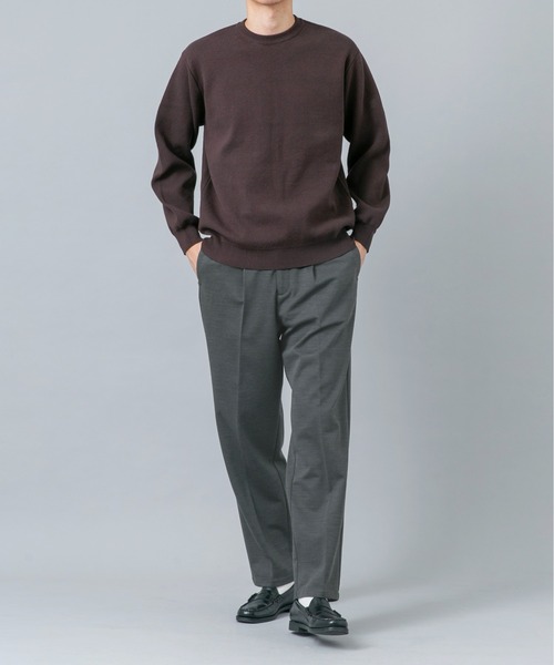 URBAN RESEARCH ROSSO MEN(アーバンリサーチロッソメン)の「『セットアップ対応/防シワ』 ウールジャージーストレートスラックス(その他パンツ・メンズ・ブラック/グレー/ネイビー・SMALL/MEDIUM/LARGE/X-LARGE)」の16枚目の写真