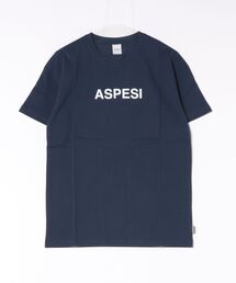 【ASPESI/アスペジ】メンズTシャツ半袖 シンプルロゴ ワンポイント