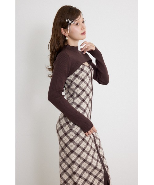rienda(リエンダ)の「【AW先行アイテム】ハイネックニットセットジャガードロングワンピース 秋服 冬服(ワンピース・レディース・ブラウン/ブラック/ホワイト・FREE)」の18枚目の写真