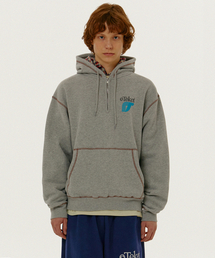 Incur Half Zip Hoodie Melange Gray