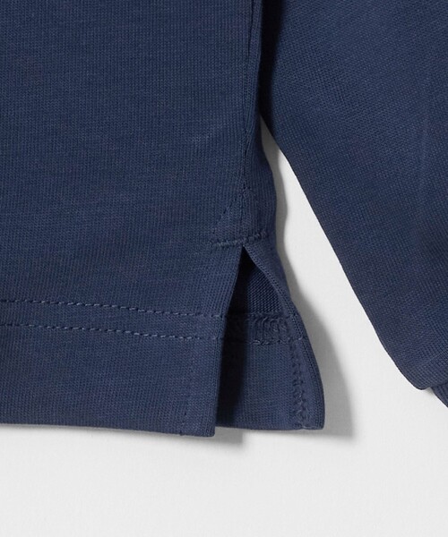 green label relaxing(グリーンレーベルリラクシング)の「【WEB限定】JUST fit デイリー ドライ ボタンダウン 長袖 ポロシャツ -吸水速乾・抗菌-(ポロシャツ・メンズ・ブラック/ダークグレー/ネイビー・L/M/XL/S)」の16枚目の写真