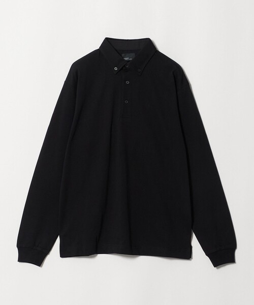 green label relaxing(グリーンレーベルリラクシング)の「【WEB限定】JUST fit デイリー ドライ ボタンダウン 長袖 ポロシャツ -吸水速乾・抗菌-(ポロシャツ・メンズ・ブラック/ダークグレー/ネイビー・L/M/XL/S)」の19枚目の写真