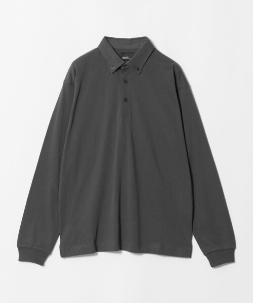 green label relaxing(グリーンレーベルリラクシング)の「【WEB限定】JUST fit デイリー ドライ ボタンダウン 長袖 ポロシャツ -吸水速乾・抗菌-(ポロシャツ・メンズ・ブラック/ダークグレー/ネイビー・L/M/XL/S)」の22枚目の写真
