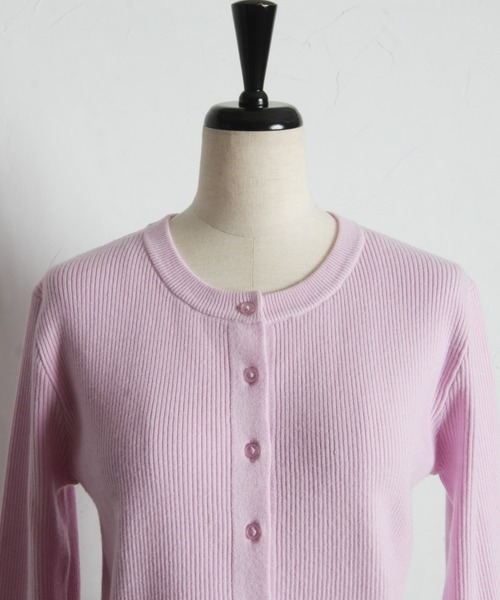 &. NOSTALGIA（アンドドットノスタルジア）の「フリルカーディガン（カーディガン/ボレロ・レディース・ピンク/ブルー/グレー・M）」の21枚目の写真