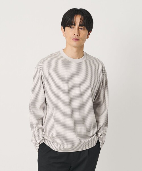 BEAUTY&YOUTH UNITED ARROWS(ビューティーアンドユースユナイテッドアローズ)の「デオドラント プラチナ ポンチ クルーネック カットソー 抗菌防臭(Tシャツ/カットソー・メンズ・ダークグレー/ホワイト/ブラック/その他1・L/M/S/XL)」の4枚目の写真