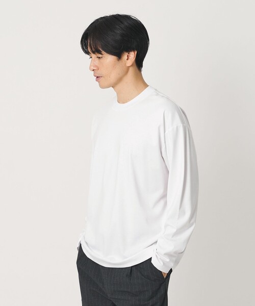 BEAUTY&YOUTH UNITED ARROWS(ビューティーアンドユースユナイテッドアローズ)の「デオドラント プラチナ ポンチ クルーネック カットソー 抗菌防臭(Tシャツ/カットソー・メンズ・ダークグレー/ホワイト/ブラック/その他1・L/M/S/XL)」の2枚目の写真