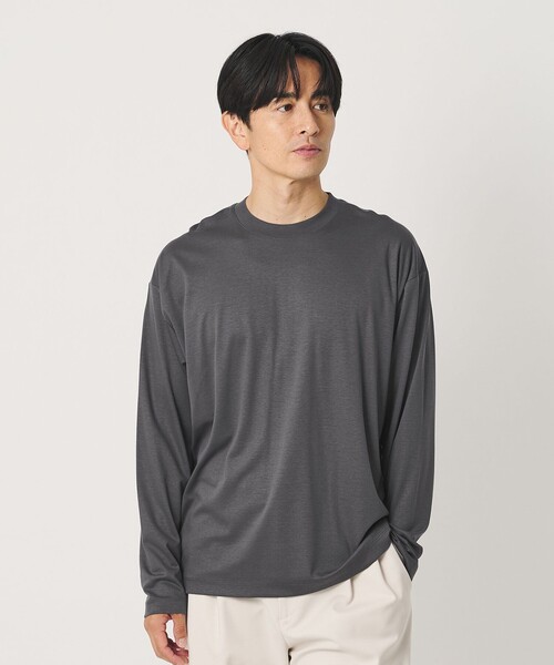 BEAUTY&YOUTH UNITED ARROWS(ビューティーアンドユースユナイテッドアローズ)の「デオドラント プラチナ ポンチ クルーネック カットソー 抗菌防臭(Tシャツ/カットソー・メンズ・ダークグレー/ホワイト/ブラック/その他1・L/M/S/XL)」の1枚目の写真