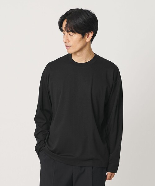 BEAUTY&YOUTH UNITED ARROWS(ビューティーアンドユースユナイテッドアローズ)の「デオドラント プラチナ ポンチ クルーネック カットソー 抗菌防臭(Tシャツ/カットソー・メンズ・ダークグレー/ホワイト/ブラック/その他1・L/M/S/XL)」の3枚目の写真