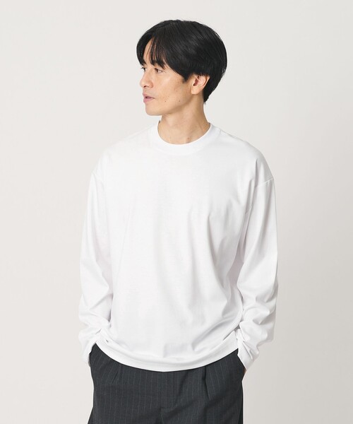 BEAUTY&YOUTH UNITED ARROWS(ビューティーアンドユースユナイテッドアローズ)の「デオドラント プラチナ ポンチ クルーネック カットソー 抗菌防臭(Tシャツ/カットソー・メンズ・ダークグレー/ホワイト/ブラック/その他1・L/M/S/XL)」の5枚目の写真