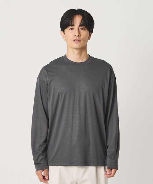 BEAUTY&YOUTH UNITED ARROWS(ビューティーアンドユースユナイテッドアローズ)の「デオドラント プラチナ ポンチ クルーネック カットソー 抗菌防臭(Tシャツ/カットソー・メンズ・ダークグレー/ホワイト/ブラック/その他1・L/M/S/XL)」の7枚目の写真