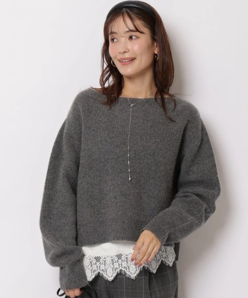 JUSGLITTY(ジャスグリッティー)の「レースヘムサテンキャミ(シャツ/ブラウス・レディース・オフホワイト/ブラウン・2/1)」の14枚目の写真