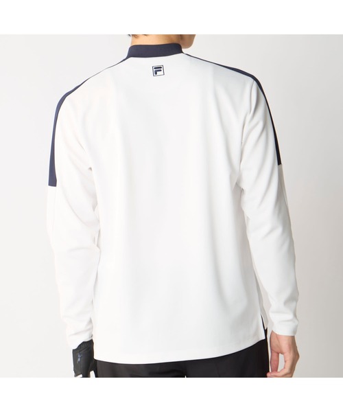 FILA GOLF(フィラゴルフ )の「【FILA GOLF/フィラゴルフ】ハイネックストレッチ長袖シャツ UVカット ゴルフ(Tシャツ/カットソー・メンズ・ホワイト/ネイビー/ブラック・XX-LARGE/X-LARGE/LARGE/MEDIUM)」の5枚目の写真