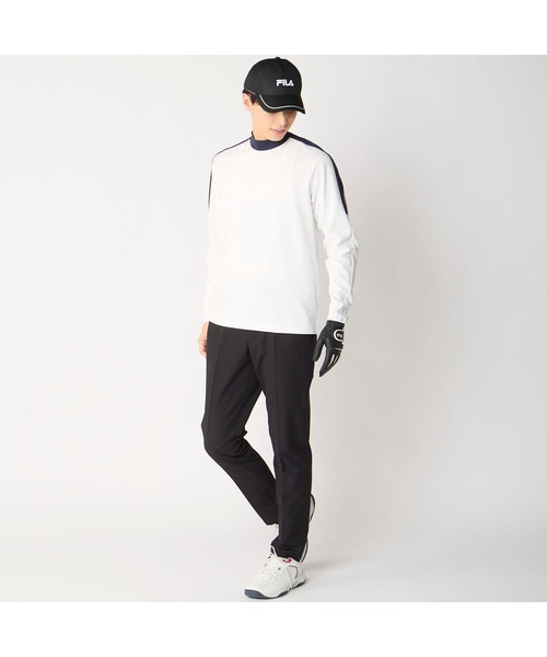 FILA GOLF(フィラゴルフ )の「【FILA GOLF/フィラゴルフ】ハイネックストレッチ長袖シャツ UVカット ゴルフ(Tシャツ/カットソー・メンズ・ホワイト/ネイビー/ブラック・XX-LARGE/X-LARGE/LARGE/MEDIUM)」の9枚目の写真
