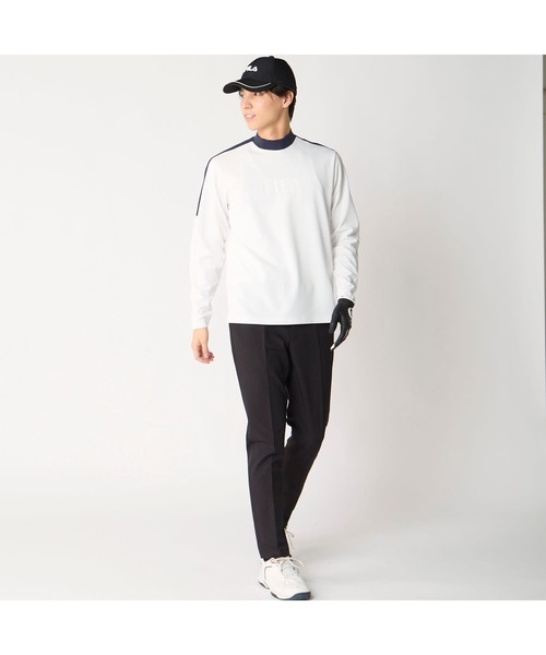 FILA GOLF(フィラゴルフ )の「【FILA GOLF/フィラゴルフ】ハイネックストレッチ長袖シャツ UVカット ゴルフ(Tシャツ/カットソー・メンズ・ホワイト/ネイビー/ブラック・XX-LARGE/X-LARGE/LARGE/MEDIUM)」の10枚目の写真