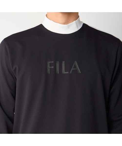 FILA GOLF(フィラゴルフ )の「【FILA GOLF/フィラゴルフ】ハイネックストレッチ長袖シャツ UVカット ゴルフ(Tシャツ/カットソー・メンズ・ホワイト/ネイビー/ブラック・XX-LARGE/X-LARGE/LARGE/MEDIUM)」の18枚目の写真