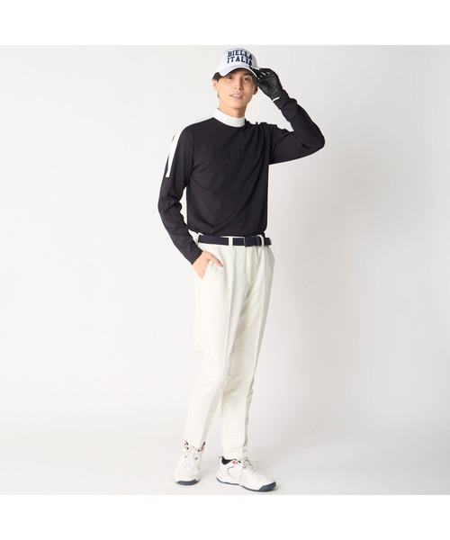 FILA GOLF(フィラゴルフ )の「【FILA GOLF/フィラゴルフ】ハイネックストレッチ長袖シャツ UVカット ゴルフ(Tシャツ/カットソー・メンズ・ホワイト/ネイビー/ブラック・XX-LARGE/X-LARGE/LARGE/MEDIUM)」の20枚目の写真