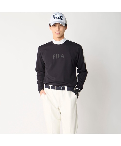 FILA GOLF(フィラゴルフ )の「【FILA GOLF/フィラゴルフ】ハイネックストレッチ長袖シャツ UVカット ゴルフ(Tシャツ/カットソー・メンズ・ホワイト/ネイビー/ブラック・XX-LARGE/X-LARGE/LARGE/MEDIUM)」の22枚目の写真