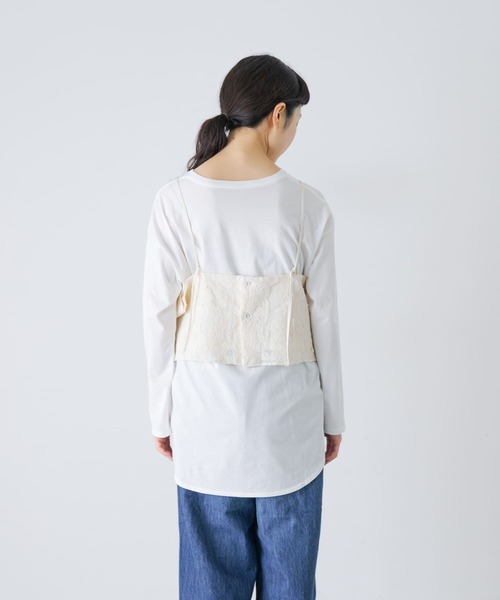 かぐれ(カグレ)の「カッティング刺繍キャミソール(キャミソール・レディース・ブラック/アイボリー・FREE)」の21枚目の写真