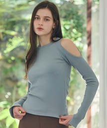 Julier オリジナルリブロングスリーブプルオーバー