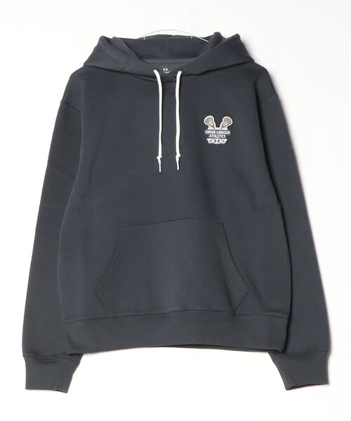 UNDER ARMOUR（アンダーアーマー）の「アンダーアーマー UNDER ARMOUR UAライバルフリース グラフィック フーディー（パーカー・レディース・ライトグレー/ダークグレー/ボルドー・S/M/L）」の2枚目の写真