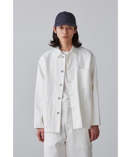 Y(ワイ)の「Y / 12.5oz ORGANIC COTTON DENIM BZ(ブルゾン・メンズ・ホワイト・SMALL/LARGE/MEDIUM)」の1枚目の写真