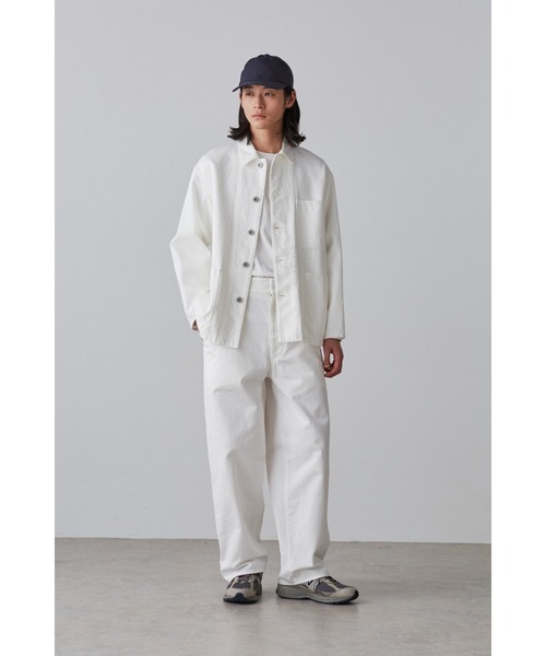 Y(ワイ)の「Y / 12.5oz ORGANIC COTTON DENIM BZ(ブルゾン・メンズ・ホワイト・SMALL/LARGE/MEDIUM)」の2枚目の写真