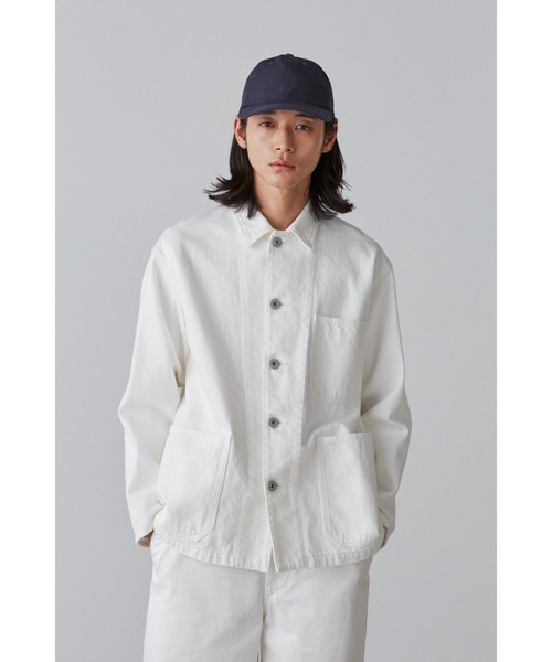 Y(ワイ)の「Y / 12.5oz ORGANIC COTTON DENIM BZ(ブルゾン・メンズ・ホワイト・SMALL/LARGE/MEDIUM)」の3枚目の写真