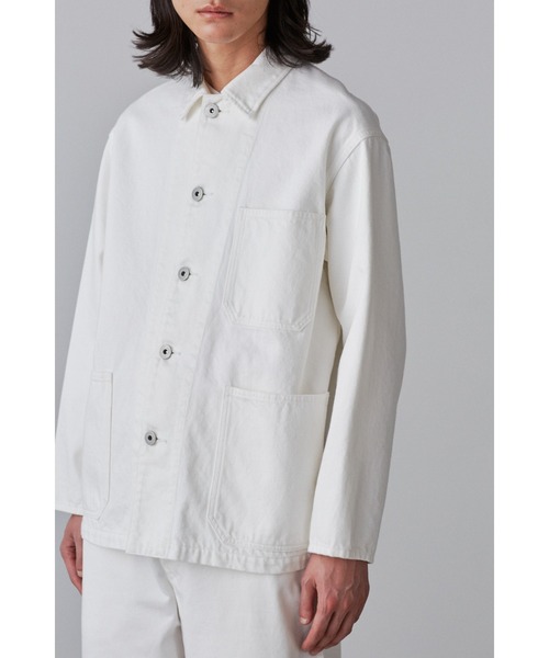 Y(ワイ)の「Y / 12.5oz ORGANIC COTTON DENIM BZ(ブルゾン・メンズ・ホワイト・SMALL/LARGE/MEDIUM)」の4枚目の写真