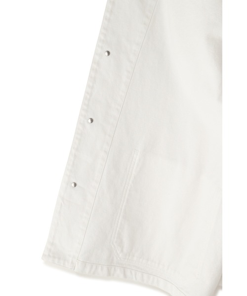Y(ワイ)の「Y / 12.5oz ORGANIC COTTON DENIM BZ(ブルゾン・メンズ・ホワイト・SMALL/LARGE/MEDIUM)」の11枚目の写真