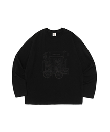 Classic ブックストア 長袖Tシャツ (ブラック)