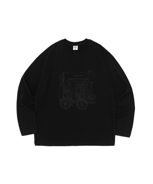 ANALOG MOOD(アナログムード)の「Classic ブックストア 長袖Tシャツ (ブラック)(Tシャツ/カットソー・メンズ・その他・SMALL/MEDIUM/LARGE/X-LARGE)」の1枚目の写真