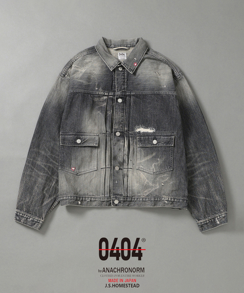 Anachronorm(アナクロノーム)の「0404 ANACHRONORM / アナクロノーム × J.S.Homestead 別注 2nd セカンド ジャケット(デニムジャケット・メンズ・ブラック・MEDIUM/LARGE)」の1枚目の写真