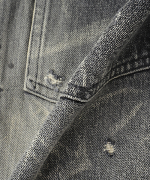 Anachronorm(アナクロノーム)の「0404 ANACHRONORM / アナクロノーム × J.S.Homestead 別注 2nd セカンド ジャケット(デニムジャケット・メンズ・ブラック・MEDIUM/LARGE)」の6枚目の写真