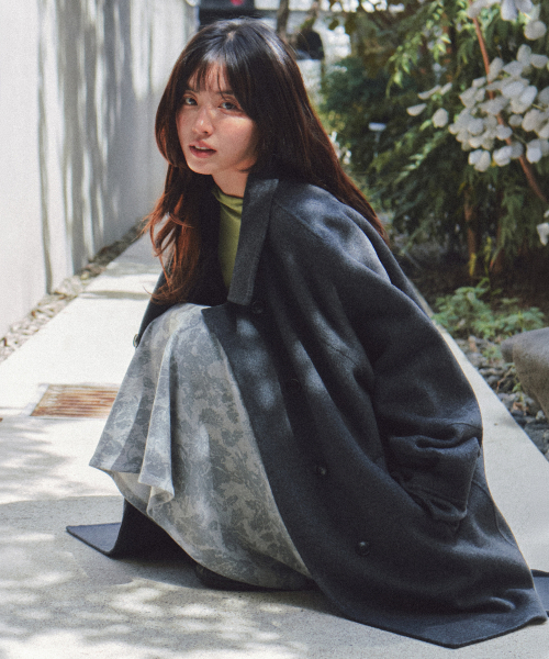 RONRON（ロンロン）の「FLORAL SWEAT FLARE SKIRT GREY（スカート・レディース・その他・FREE）」の3枚目の写真