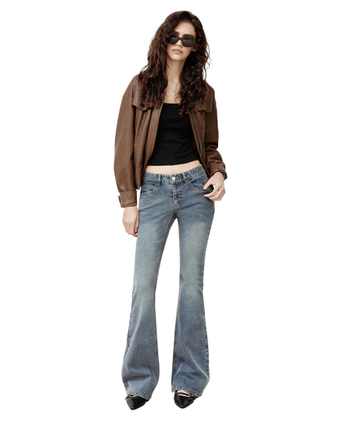 DECET WOMEN（デケット ウーマン）の「[YOONSOAP X DECET WOMAN] Stitch Pocket Low Rise Slim Flared Jeans DCWPT036LIGHTBLUE（デニムパンツ・レディース・その他・X-SMALL/LARGE/MEDIUM/SMALL）」の12枚目の写真