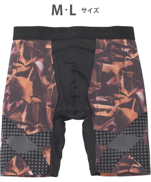 BROS by WACOALMEN（ブロスバイワコールメン）の「「クロスウォーカー」　インナーボトムス　ロング丈（ボクサーパンツ・メンズ・チャコールグレー/ブルー/ブラック/レッド/ピンク/インディゴブルー/サックスブルー/ダークブラウン/ターコイズブルー/ホワイト/サンドベージュ/マスタード/ライトブラウン/ブラック系その他/バイオレット/ピンクベージュ/グリーン/ブラック×カーキ・L/M）」の17枚目の写真