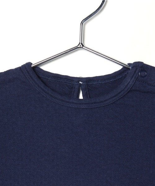 SHIPS KIDS(シップスキッズ)の「SHIPS KIDS:接結 ラメボタン TEE(Tシャツ/カットソー・キッズ・ネイビー/ピンク/オフホワイト・80/90)」の11枚目の写真