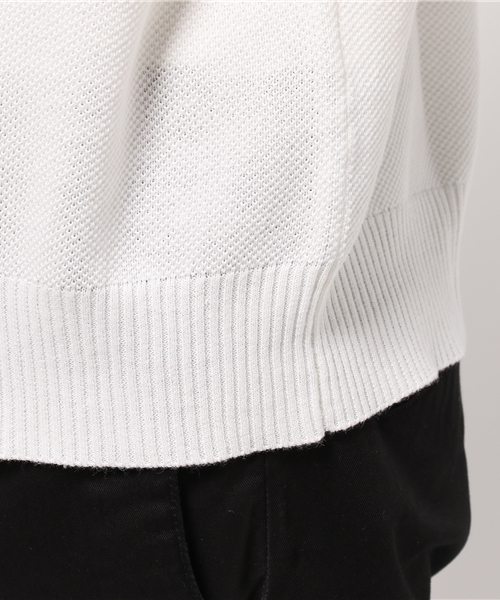 Denime（ドゥニーム）の「コットンリネンライン半袖ニット/LINE CREW SS KNIT（その他トップス・メンズ・ブラック/カーキ/グレー/ホワイト・LARGE/MEDIUM）」の9枚目の写真