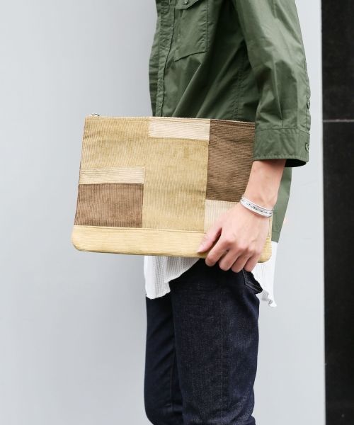 RAGEBLUE(レイジブルー)の「パッチワーククラッチバック/727468(クラッチバッグ・メンズ・ブラック/ブルー/キャメル/ダークブラウン/ダークグレー/レッド・FREE)」の6枚目の写真