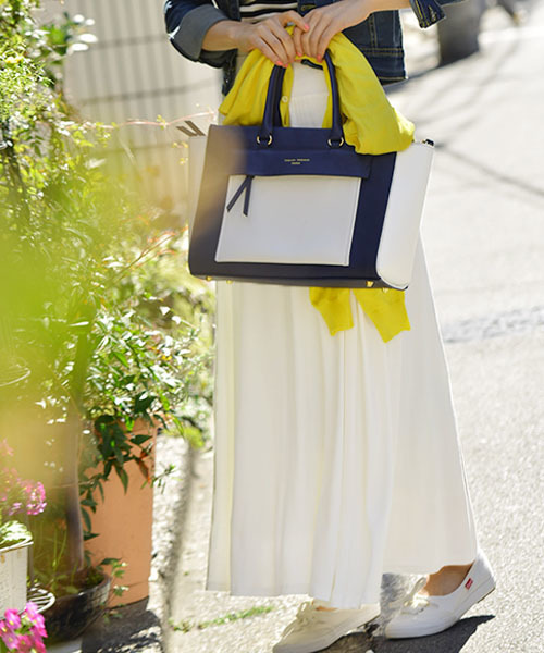 coca(coca)(コカ)の「落ち感フレアロングスカート(スカート・レディース・ホワイト/ホワイト系その他/ブラック×ホワイト/グリーン/ピンク/ブラック系その他/ライトピンク/オリーブ/グレー/ホワイト×ブラック/ブラック/エメラルドブルー/チャコール/ダークブルー/マスタード/カーキ/ブラウン/ベージュ・ONESIZE/ONE SIZE)」の2枚目の写真