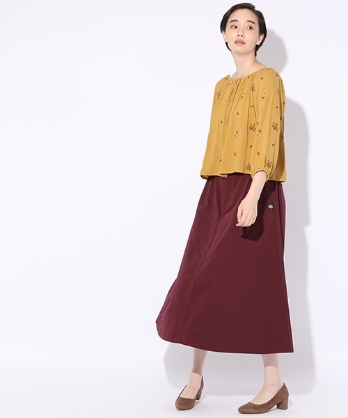 niko and...(ニコアンド)の「レーヨンフラワー刺繍スモックブラウス【niko and ...】(シャツ/ブラウス・レディース・マスタード/ブラック/クリーム・LARGE/MEDIUM)」の5枚目の写真