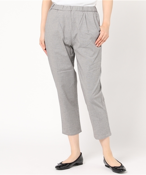 Samansa Mos2（サマンサ モスモス）の「ストレッチタックパンツ（その他パンツ・レディース・ブラック/チャコールグレー/ベージュ/カーキ/キャメル・ﾌﾘ-）」の2枚目の写真