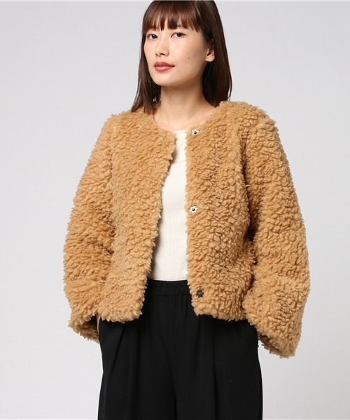 MERLOT（メルロー）の「フェイクファージャケット642-3527（ブルゾン・レディース・グレー/ベージュ/モカ/ブラック・FREE）」の21枚目の写真