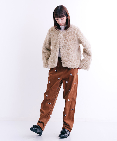 MERLOT（メルロー）の「フェイクファージャケット642-3527（ブルゾン・レディース・グレー/ベージュ/モカ/ブラック・FREE）」の12枚目の写真