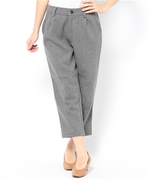 WEGO | ウールカルゼ9分丈タックパンツ(スラックス)