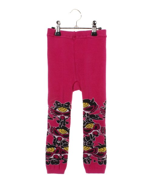 HYSTERIC MINI(ヒステリックミニ)の「BABY DEVILKIN TRIOS PARTY レギンス(レギンス/スパッツ・キッズ・ブラック/グレー/グリーン/ピンク・SMALL/MEDIUM)」の4枚目の写真